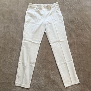 NEW H&M Women's White Ankle Pants Size 10